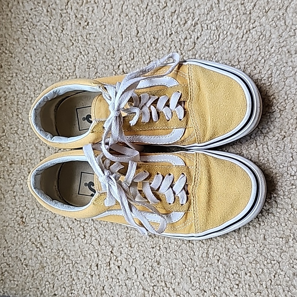 Yellow/gold Vans Men's 3.5 Women's 5.0